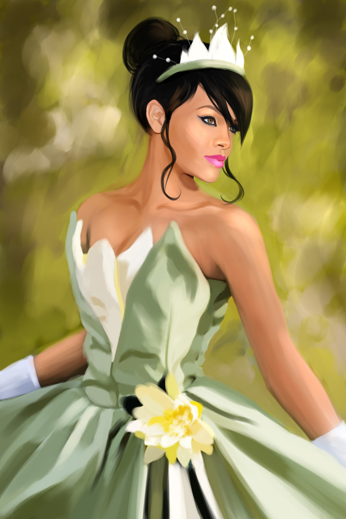 Rihanna as Tiana by MartaDeWinter