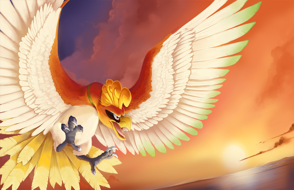 sunset_bird_ho_oh_by_blazegryph-d4yhr5c.