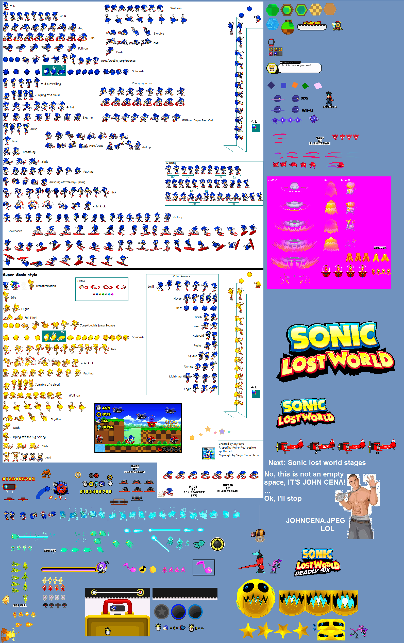 Sonic Lost World Sprites By Vebills On Deviantart