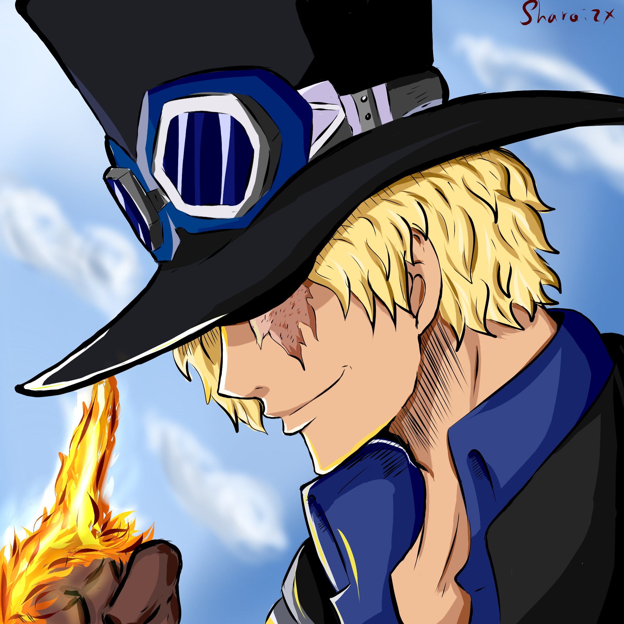 Sabo In Ace S Iconic Pose Onepiece