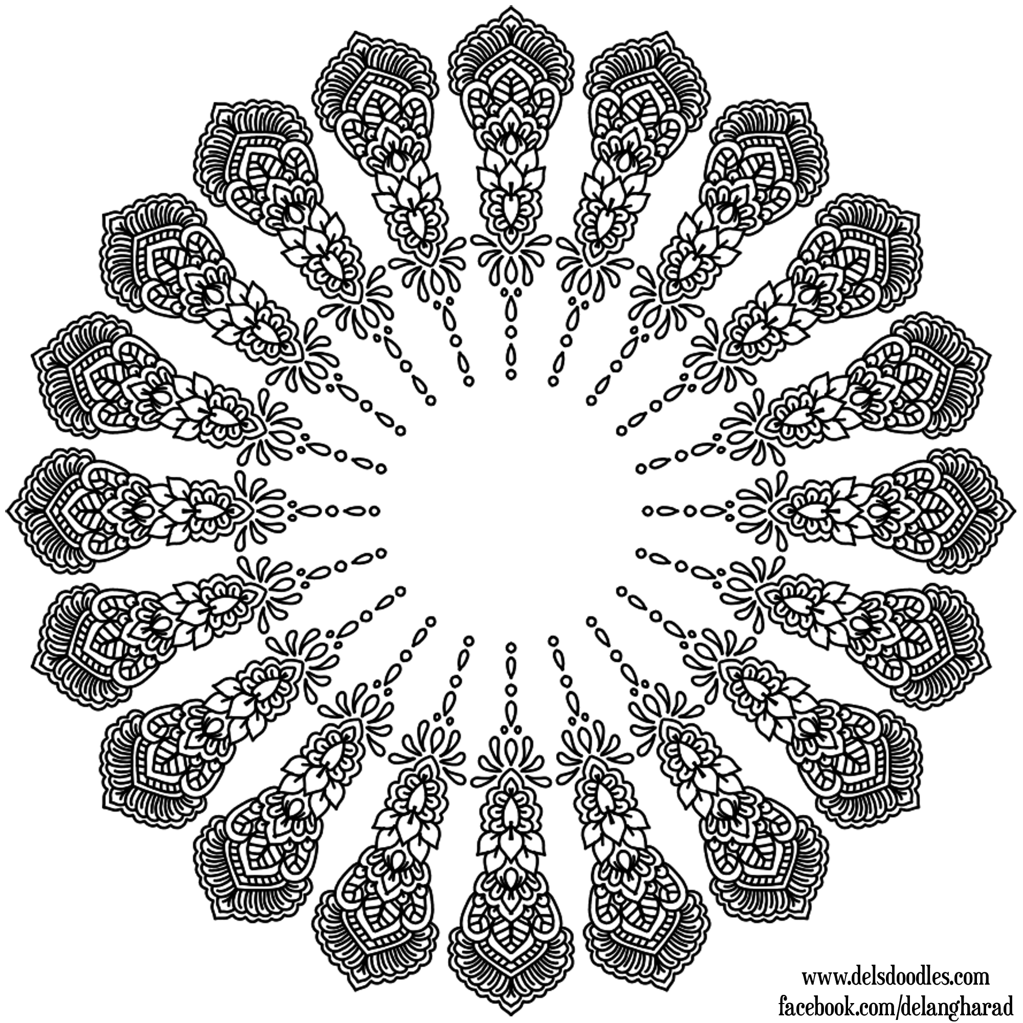 kaleidoscope cat coloring pages - photo #42