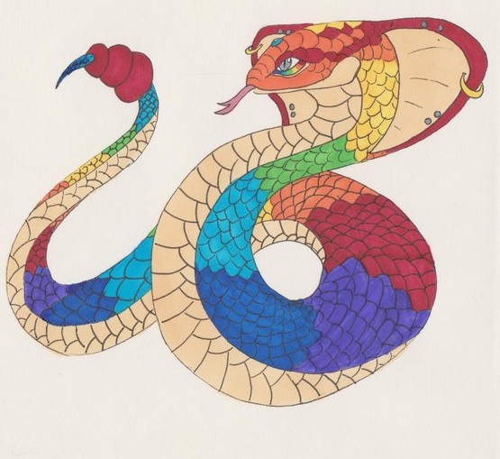 rainbow serpent clipart - photo #5