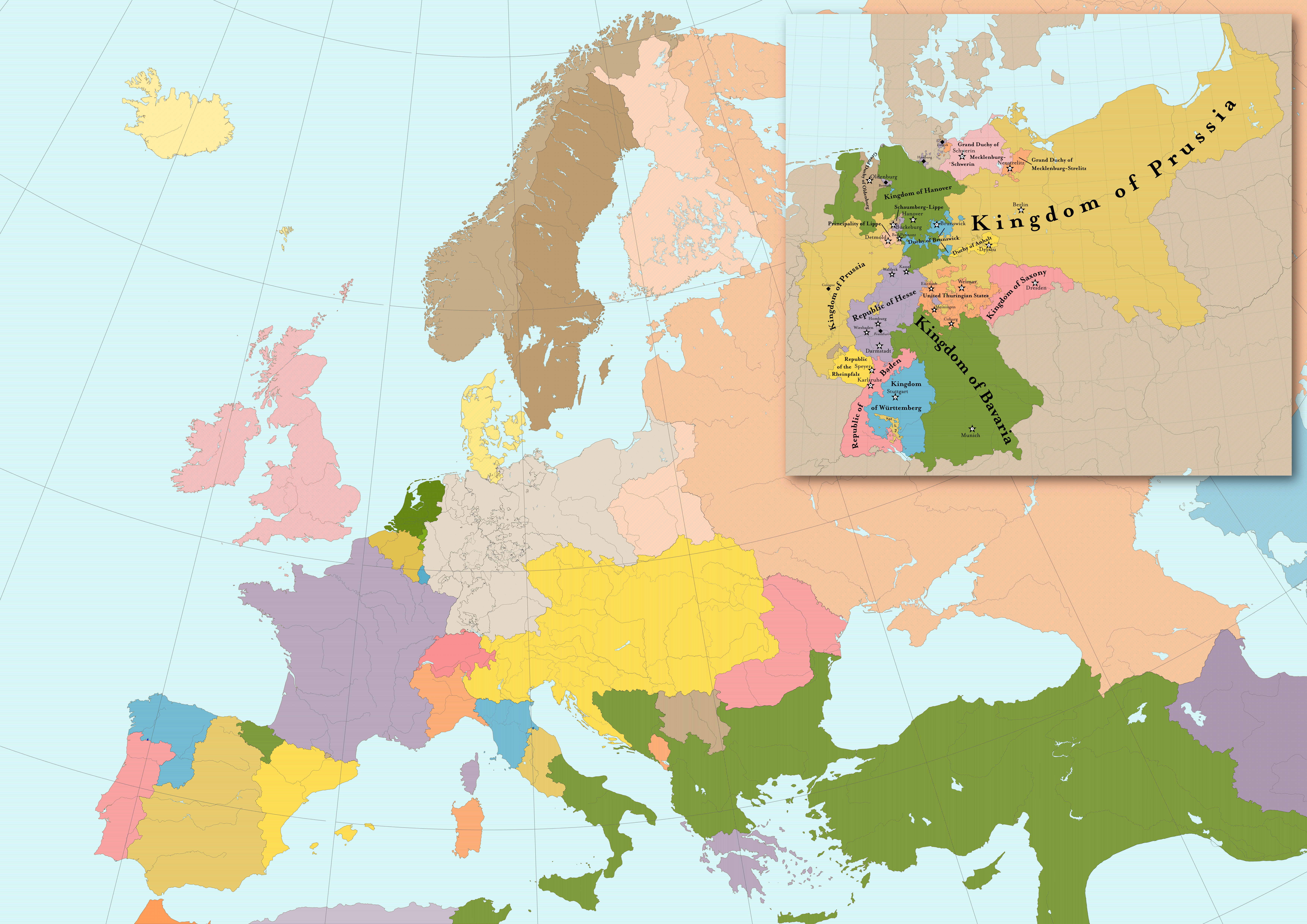 Preliminary Balance of Power 1871 Europe