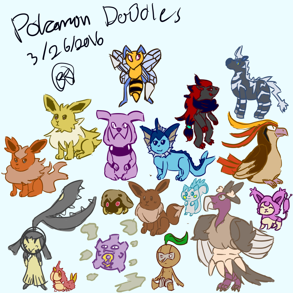A bunch of random Pokemon?