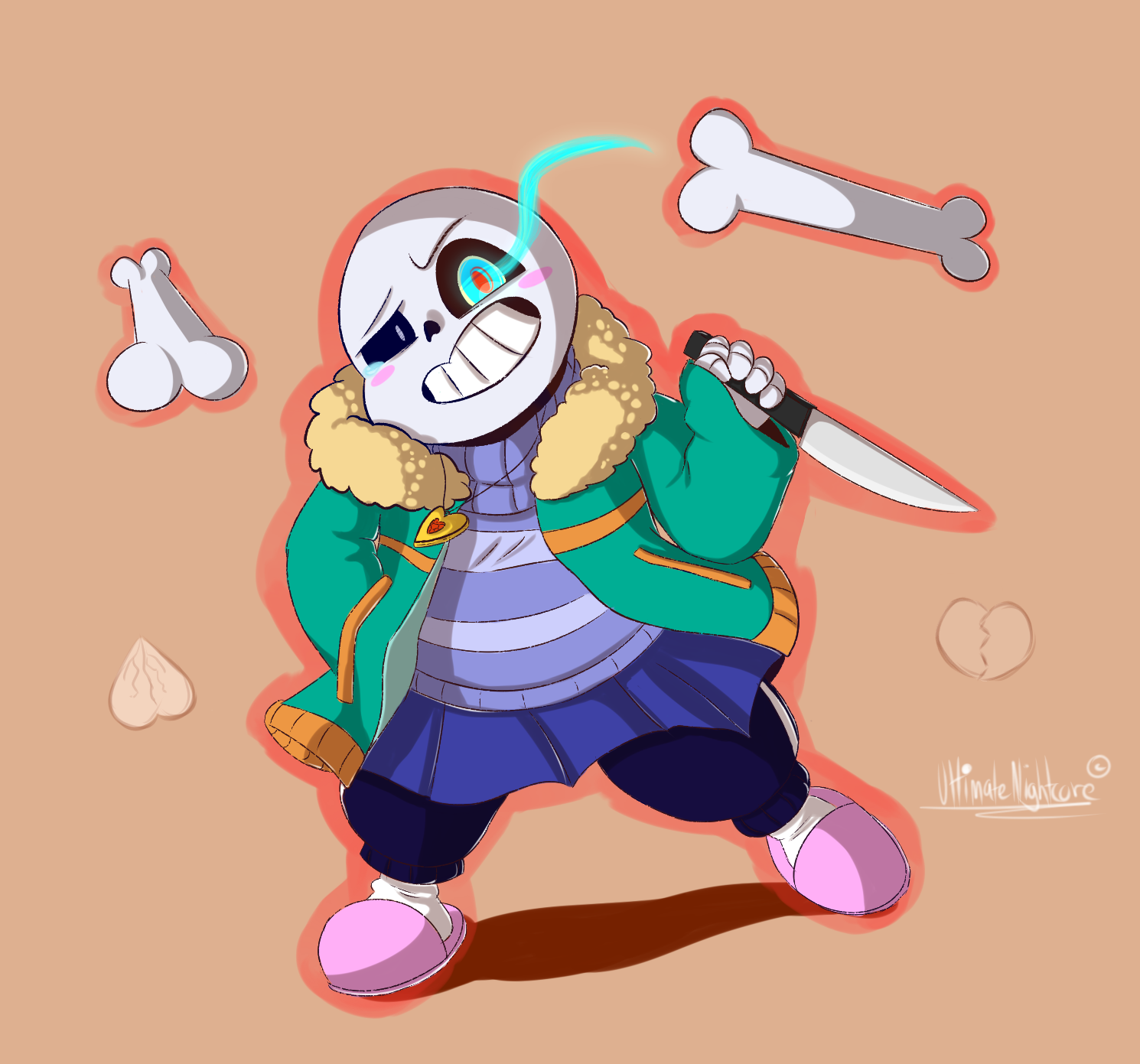 Chara Sans My Own Version By Ultimatenightcore On
