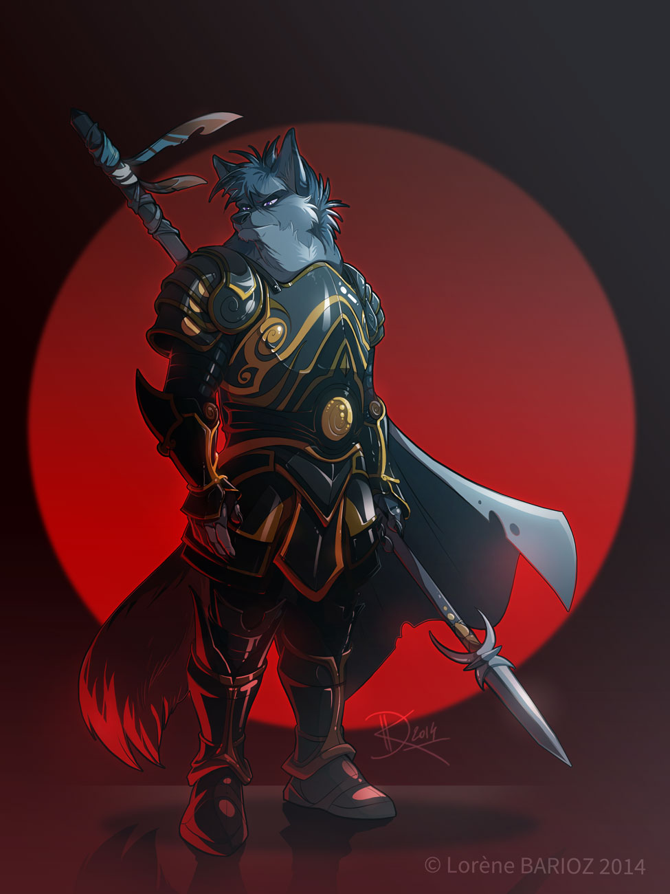 Anzel the wolf knight - Commission - by Dragibuz on ...