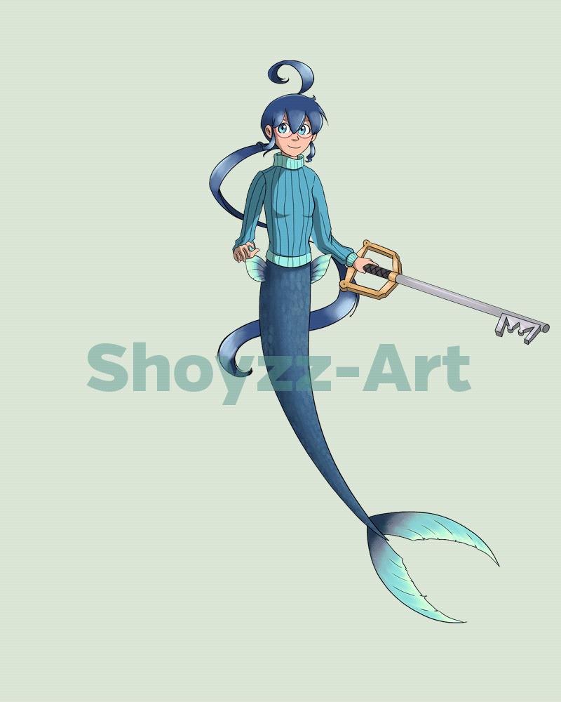 [ Comm ] 64 YCH Mermaid Fukko by Shoyzz-Art