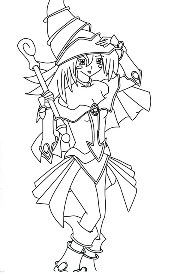 magician girl coloring pages - photo #17