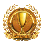Congrats-Gold Trophy (Animated) by Lacerem