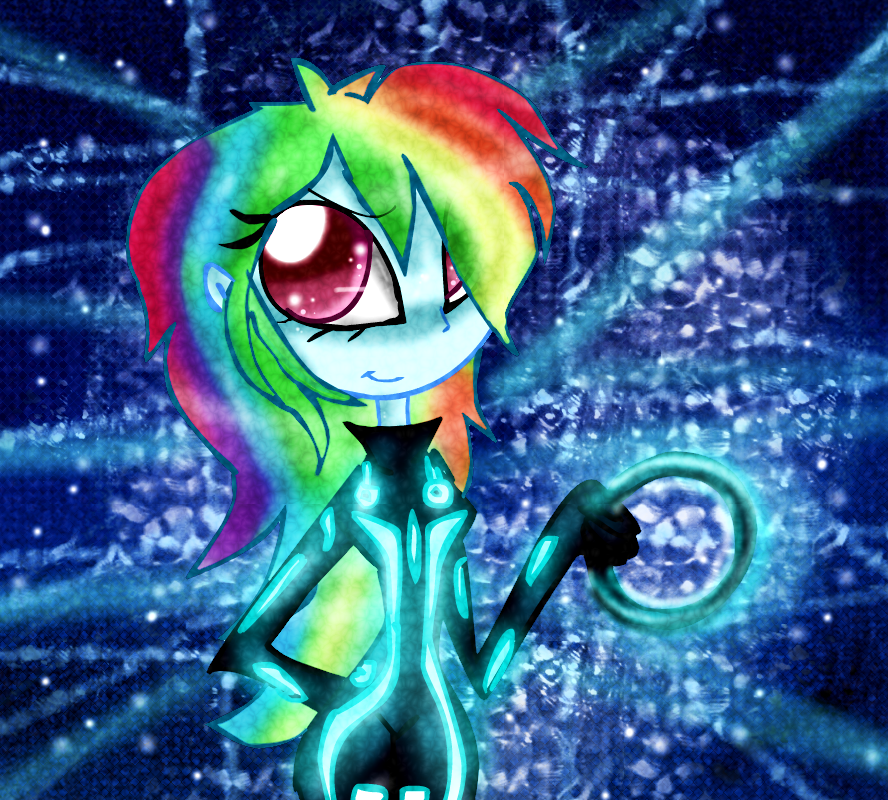Tron Rainbow Dash by Fun-Time-Is-Party