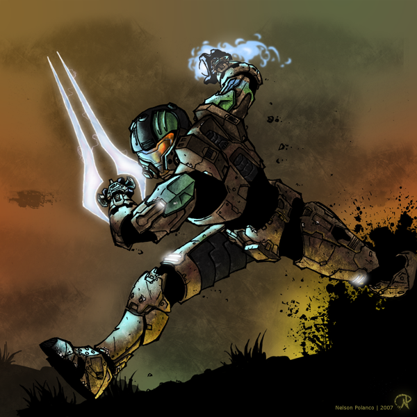 Halo 3 FanArt-Stick and Sword by Kalel06 on DeviantArt