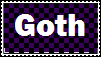 Goth Checkered Stamp by StrawberryJuicie