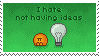 'I hate not having ideas' Stamp by Synfull
