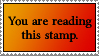 Read this Stamp by dazedgumball