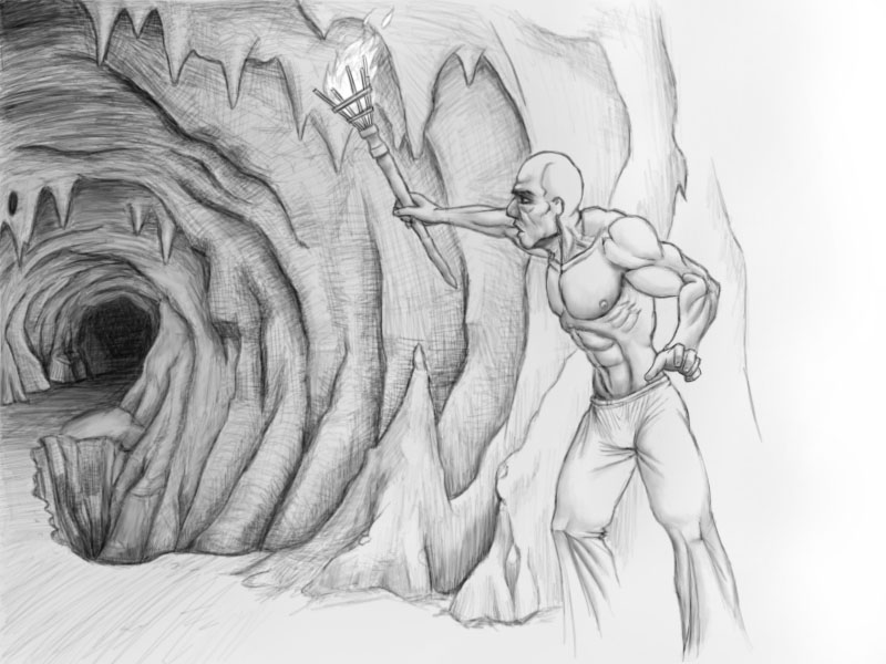 The Cave Sketch by Shraka on DeviantArt