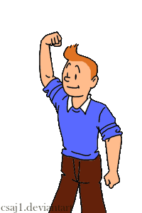 Tintin 85 gif by Ad1er