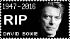 R.I.P. David Bowie Stamp by poserfan
