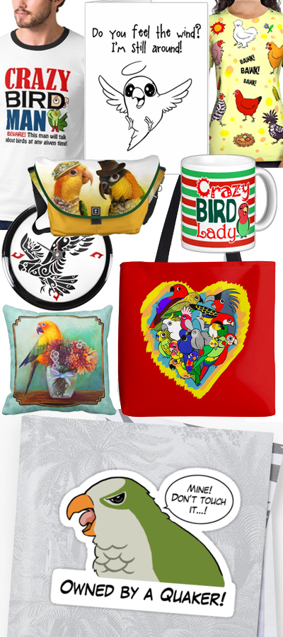 Unique bird parrot themed gift ideas for bird parents
