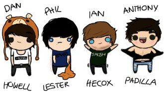 dan, phil, ian and anthony chibi! by drawingsandstuff on DeviantArt
