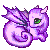 Purple baby dragon icon by AlviaAlcedo
