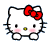 Blushing Hello Kitty