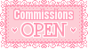 Commissions Open Stamp by Mel-Rosey