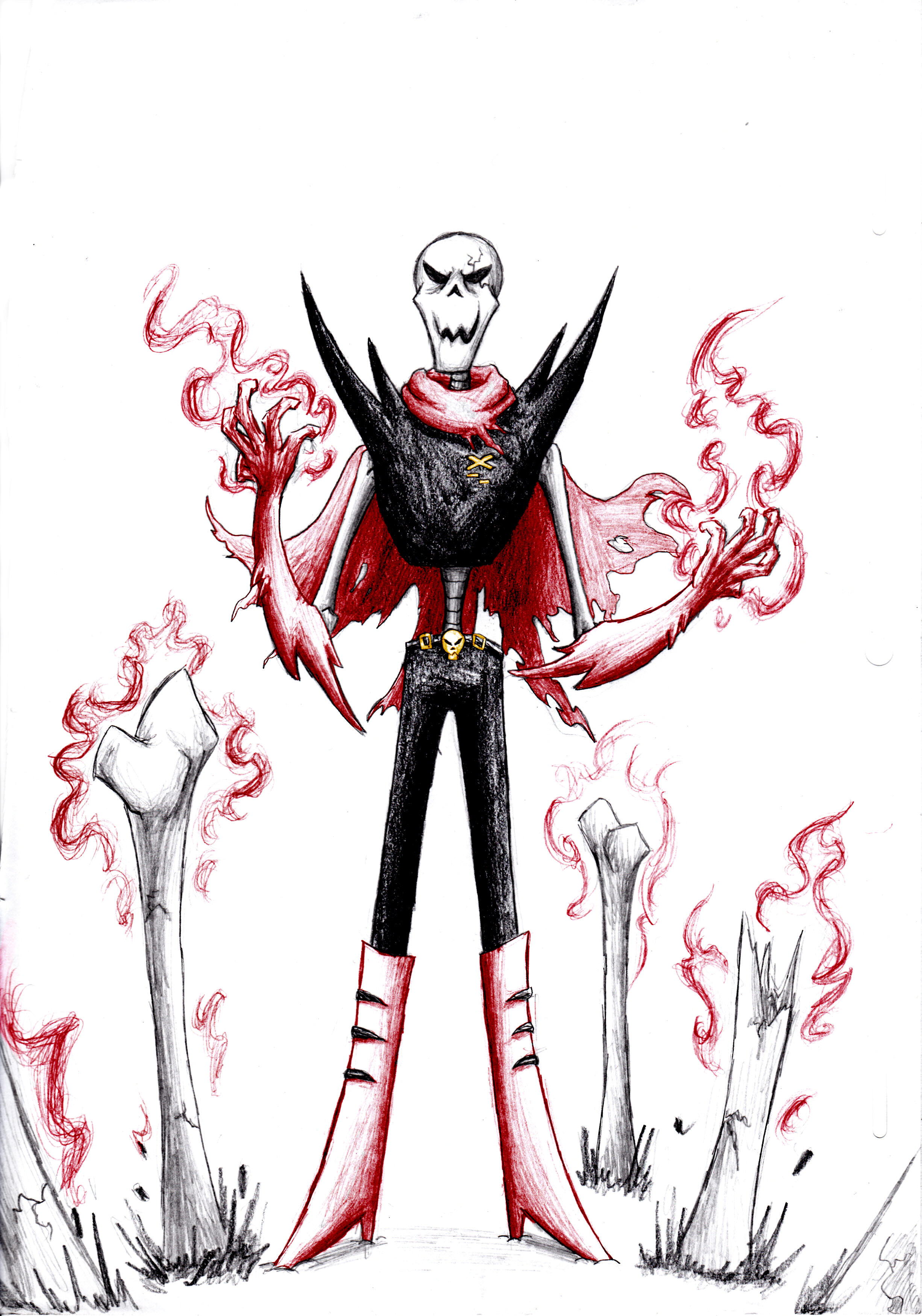 Underfell Papyrus by Crystalitar on DeviantArt