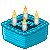 PS cake with candles 50x50 icon