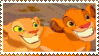 Simba and Nala stamp by Tiffani-Amber