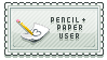 Stamp - Pencil+Paper User by firstfear