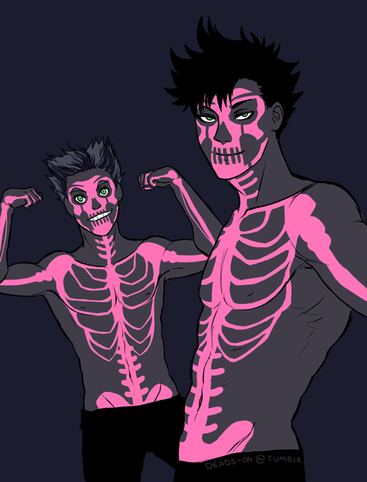 [gif] spooky scary skelebros by deads-on