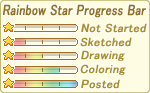 [F2U]Progress Bar - Rainbow Star by ShittyChan