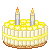 Lemon Cake Type 3 with candles 50x50 icon