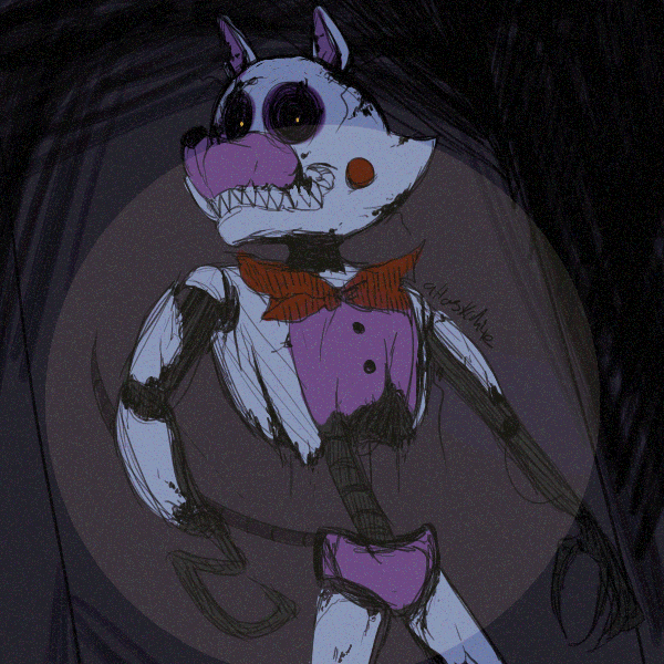 FNAF - Nightmare Funtime Foxy (Trade) by Atlas-White