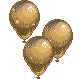 DIVIDER - Sparkle balloons Gold by Crazdude